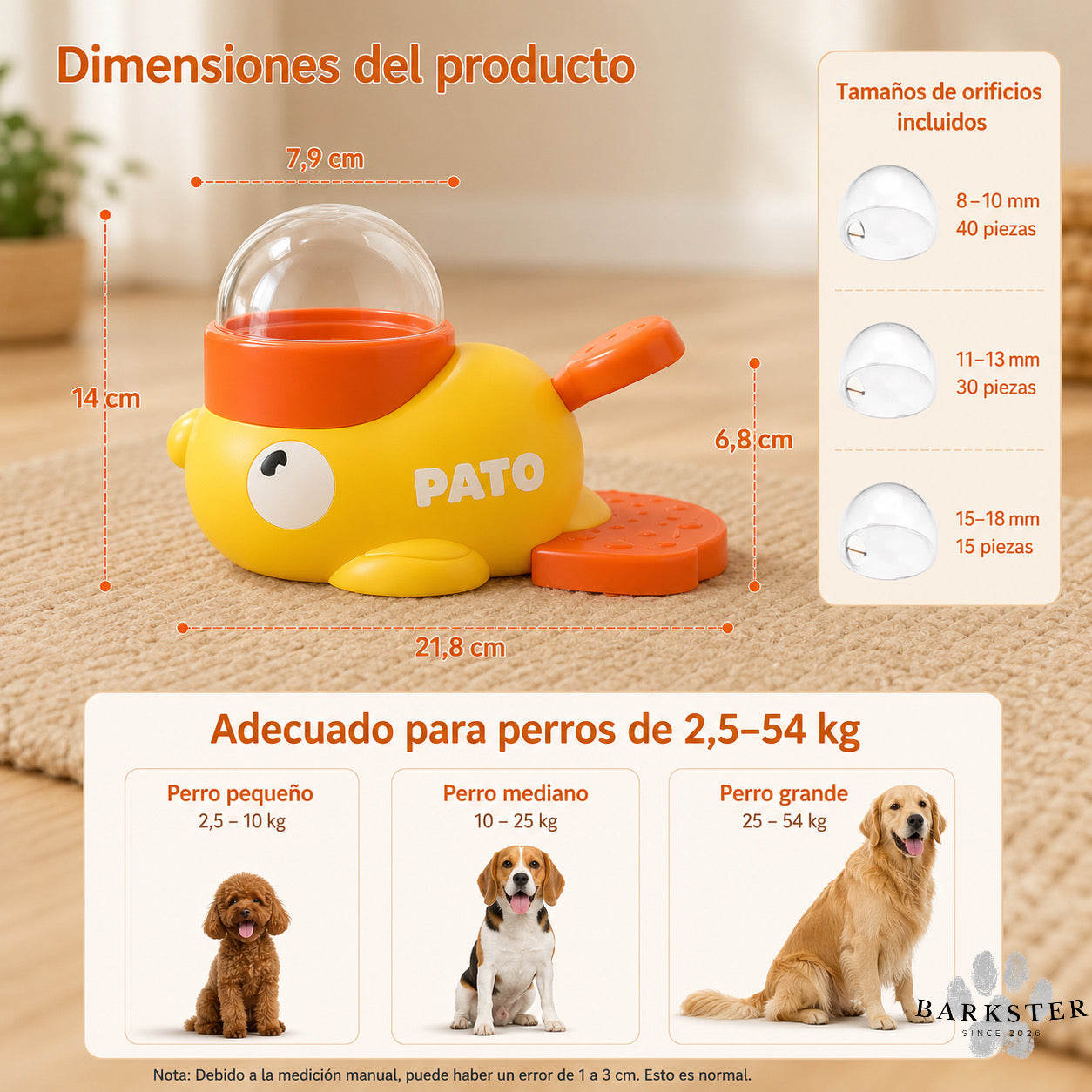 Dispensador automático de comida para perros y gatos