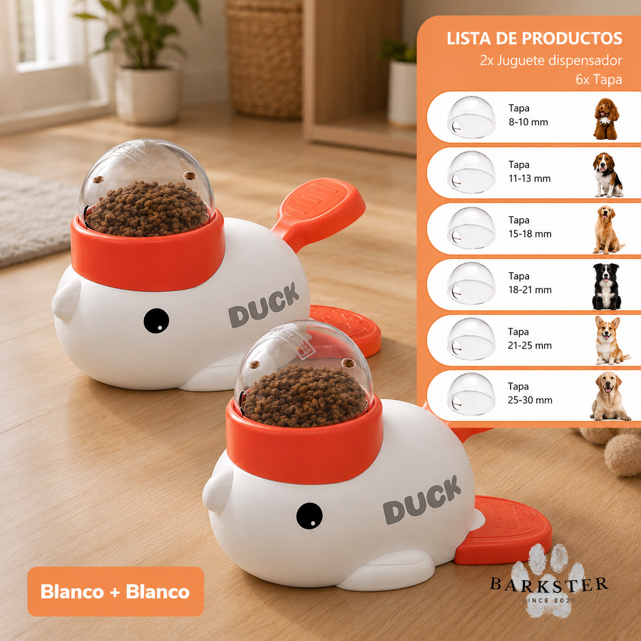 Dispensador automático de comida para perros y gatos