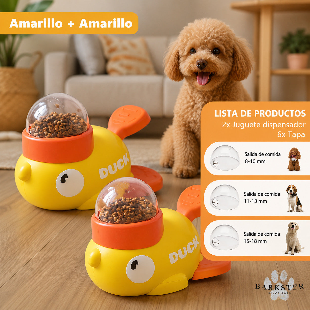 Dispensador automático de comida para perros y gatos
