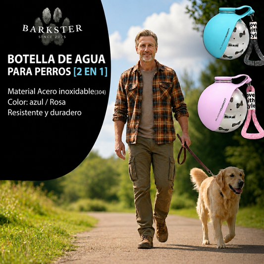Botella de Agua Portátil 2 en 1