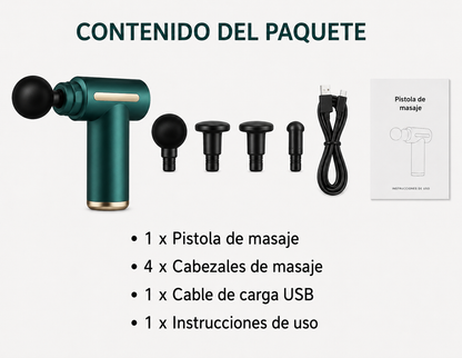 Pistola de masajes portátil