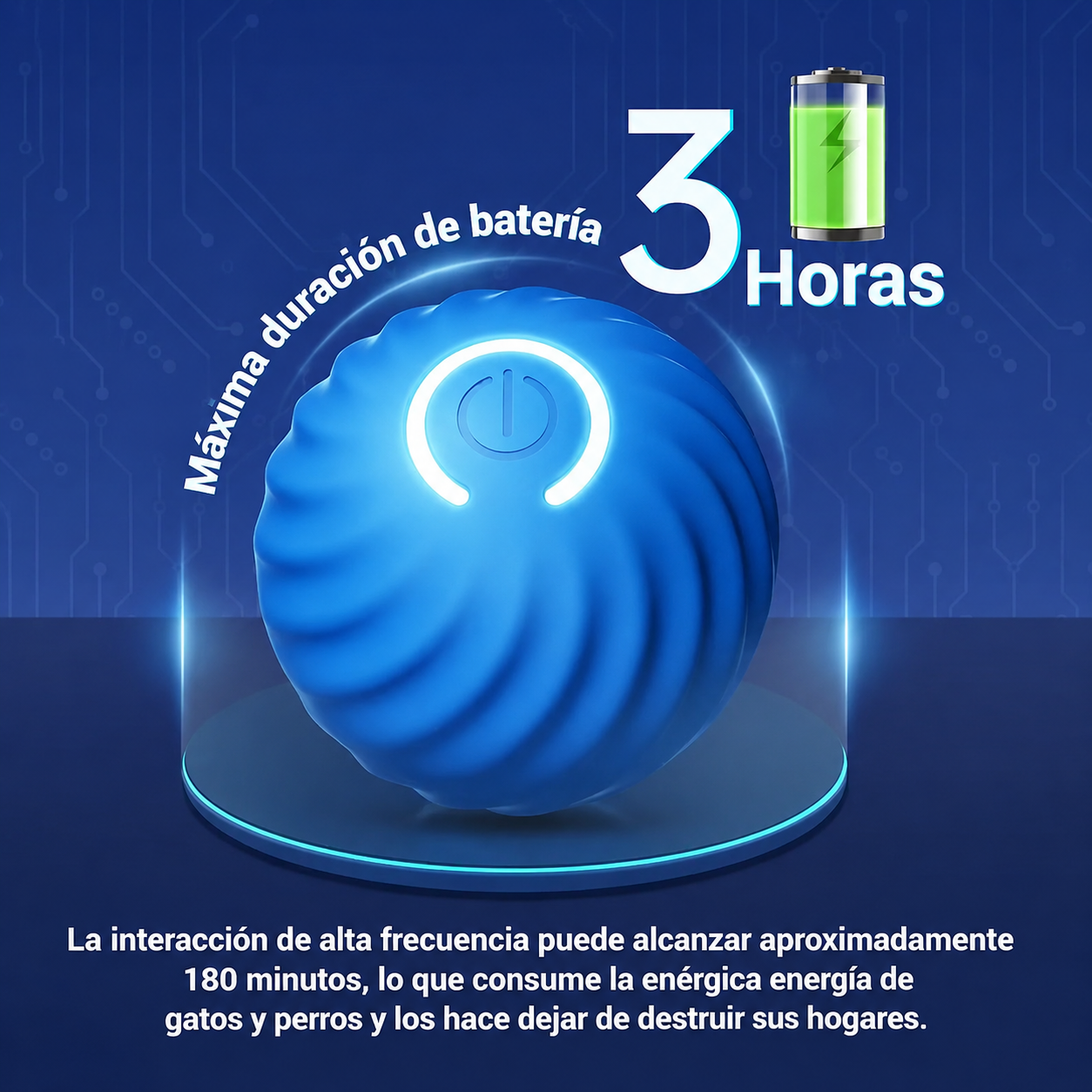 Pelota Interactiva Automática | Recargable USB